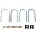 Étrier de fixation Kit arrière 4 étriers+écrous DANA 35 - Cherokee XJ 84 - 01