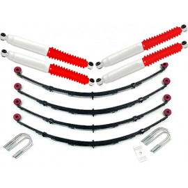 Train roulant complet +4'' 100mm avec amortisseurs Pro Runner - Jeep CJ 76 - 86