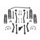 Train roulant complet Super Flex Short Arm +4,5"  115mm avec modèle Rubicon RXT amortisseurs - Wrangler JK 07 - 16