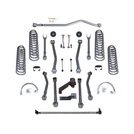 Train roulant complet Super Flex Short Arm +4,5"  115mm modèle MX avec amortisseurs MX - Wrangler JK Unlimited 07 - 16