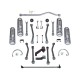 Train roulant complet Super Flex Short Arm +4,5"  115mm avec modèle Rubicon RXT amortisseurs - Wrangler JK Unlimited 07 - 16