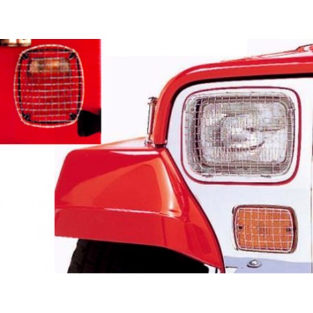 Grilles de protection de feu acier inox - Wrangler YJ 87 - 95