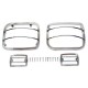 Grilles de protection de feu acier inox 4 elements - Wrangler YJ 87 - 95