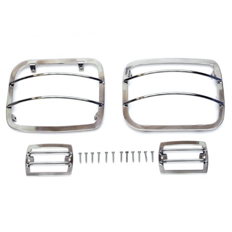 Grilles de protection de feu acier inox 4 elements - Wrangler YJ 87 - 95