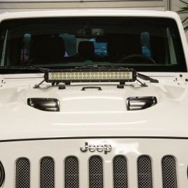 Support pour 20" Led-Lightbar sur la Capot-moteur - Wrangler JK 07 - 16