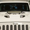 Support pour 20" Led-Lightbar sur la Capot-moteur - Wrangler JK 07 - 16