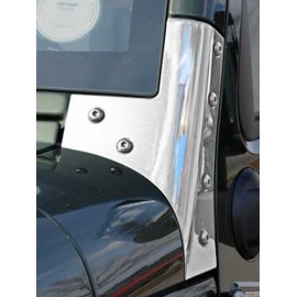 Support de cadre de vitre acier inox - Wrangler JK 07-