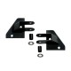 Kit de supports de rétroviseur finition noire - Wrangler YJ 87 - 95