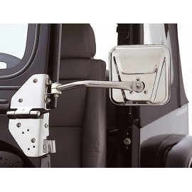 Kit de rétroviseurs extérieurs acier inox - Wrangler TJ 96 - 06