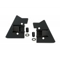 Kit de supports de rétroviseur finition noire - Wrangler TJ 96 - 02