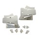 Kit de supports de rétroviseur acier inox - Wrangler TJ 03 - 06