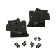 Kit de supports de rétroviseur finition noire - Wrangler TJ 03 - 06