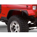 Bushwacker Kit d'extensions d'ailes Flat Fender Style 4 éléments - Wrangler YJ 87 - 95