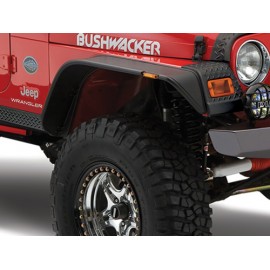 Bushwacker Kit d'extensions d'ailes Flat Fender Style 4 éléments - Wrangler TJ 96 - 06