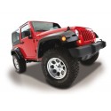 Bushwacker Kit d'extensions d'ailes avant Pocket Style 2 éléments 2+4 portes 11,75"  30cm - Wrangler JK 07-