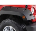 Bushwacker Kit d'extensions d'ailes avant Pocket Style 2 éléments 2+4 portes 9,5"  24cm - Wrangler JK 07 - 14