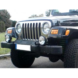 Enjoliveur de calandre acier inox - Wrangler TJ 97 - 06