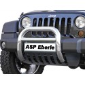 Barre de protection 75mm acier inox - Wrangler JK 07-