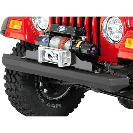 Pare-chocs Rock Crusher Bumper acier, noir avant - Jeep CJ 76 - 86