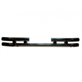 Pare-chocs arriére double tube Ø 75 mm en une pièce, noir - Jeep CJ 76 - 86