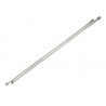 Body bretelles compartiment moteur acier inox - Wrangler YJ 87 - 95