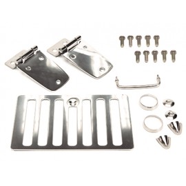 Kit de capot acier inox - Wrangler TJ 98 - 06