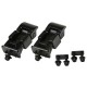 Kit d'attache-capots finition noire - Wrangler TJ 96 - 06