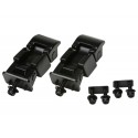 Kit d'attache-capots finition noire - Wrangler TJ 96 - 06