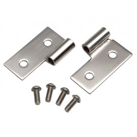 Kit de ferrures de porte acier inox