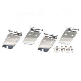 Kit de charnières de porte acier inox, 4 éléments, portes d acier