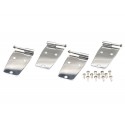 Kit de charnières de porte acier inox, 4 éléments, portes d acier