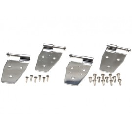 Kit de charnières de porte acier inox, 4 éléments, demi portes d acier - Wrangler YJ 87 - 95