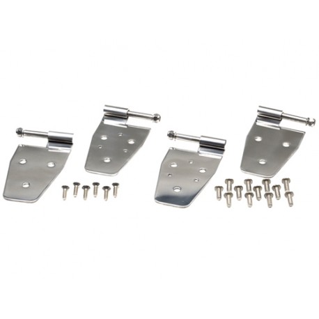 Kit de charnières de porte acier inox, 4 éléments, demi portes d acier - Wrangler YJ 87 - 95