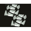 Kit de charnières de porte acier inox 4 portes - Wrangler JK Unlimited 07 - 12