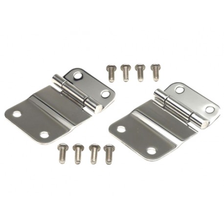 Kit de charnières de ridelle acier inox, inf. - Jeep CJ 76 - 86