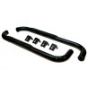 Kit de tubes de protection latéraux Ø 75 mm noir, avec marchepied - Wrangler