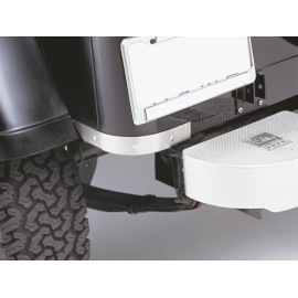 Protections de bas de caisse acier inox, coins arrière - Wrangler YJ 87 - 95